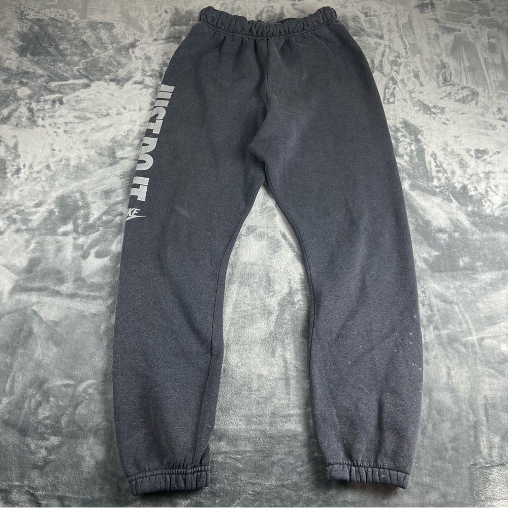 Vintage Nike Sweatpants Mens Large Black/gray 80’s Just Do It Spell Out Jogger